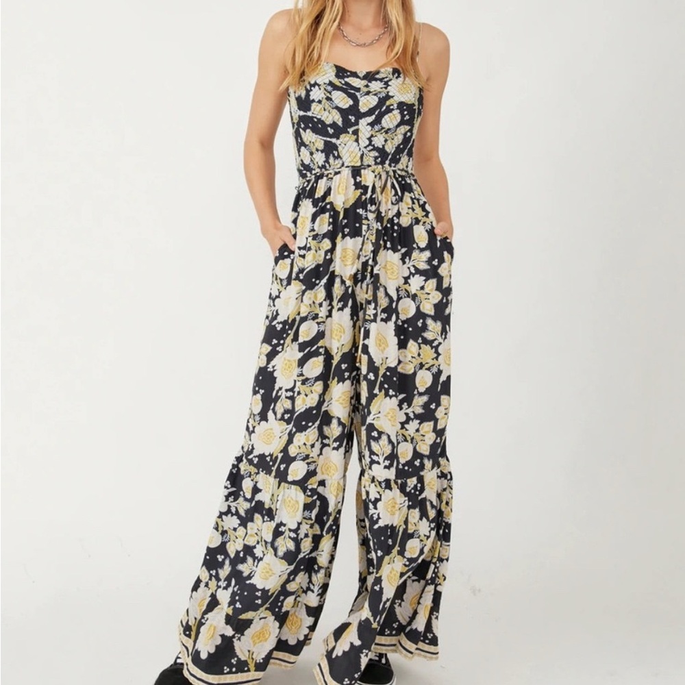 Free People Moonless Combo Little Of Your Love Ditsy Floral Jumper NWT, Size XS